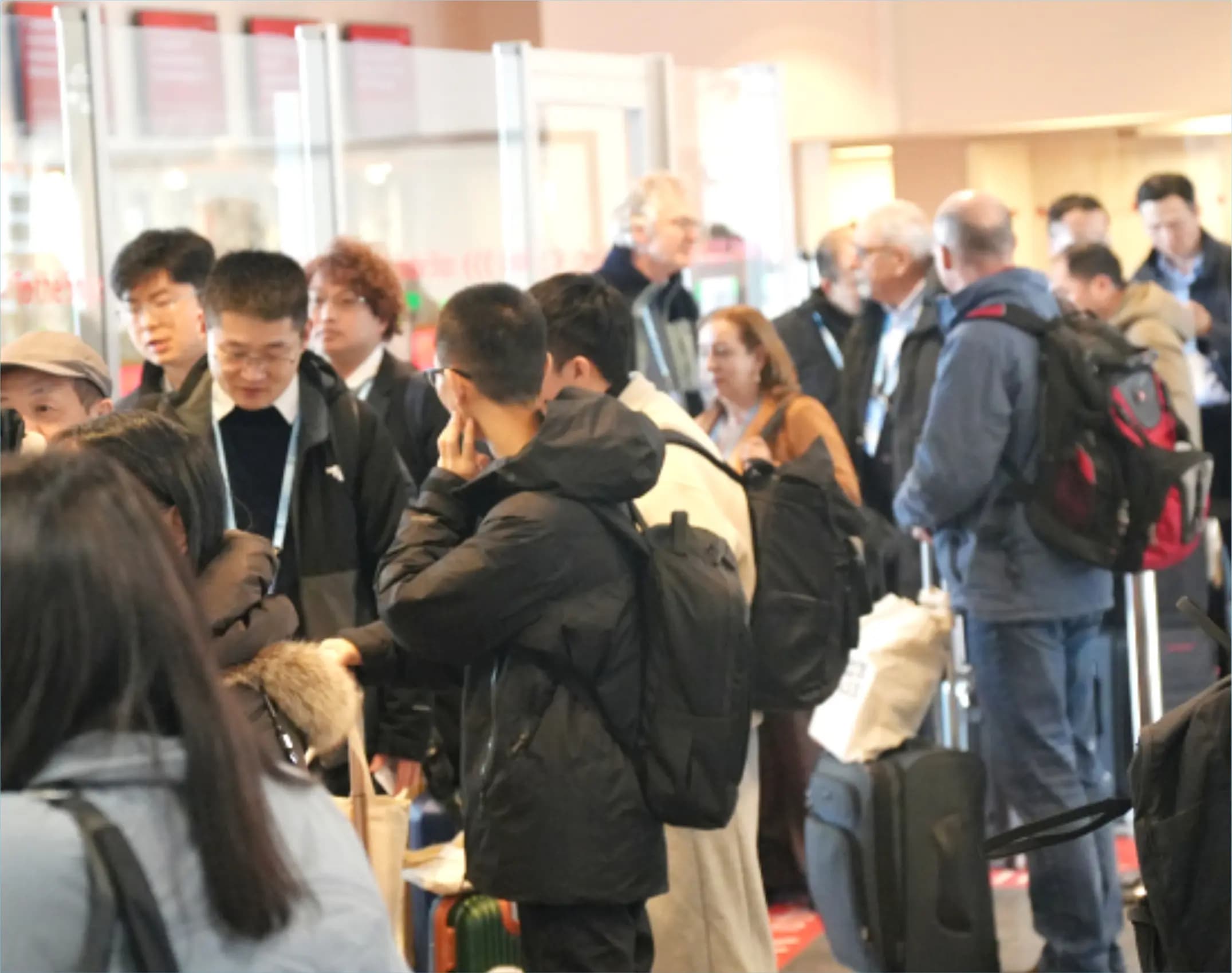 Delegates arriving at the congress venue